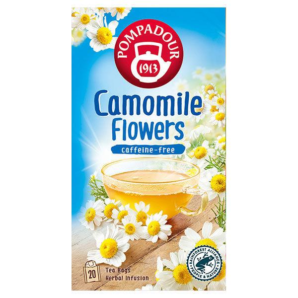 （ノンカフェイン）ポンパドール カモミールフラワー 1箱(20バッグ入)（ティーバッグ）