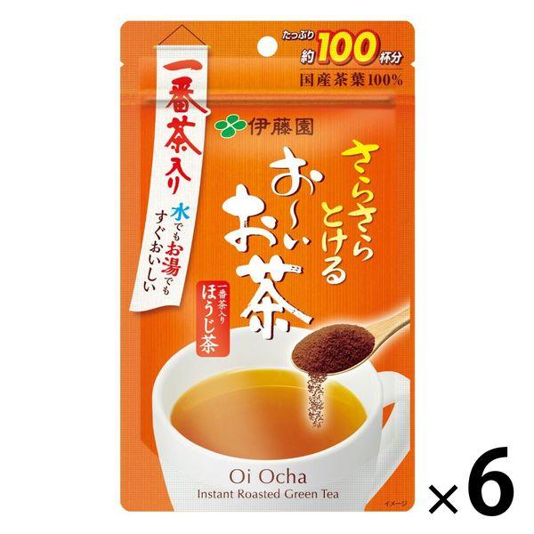【水出し可】伊藤園 おーいお茶 ほうじ茶 粉末 1ケース（80g×6袋）
