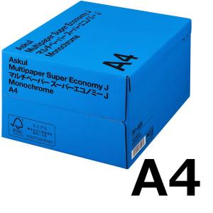 コピー用紙　マルチペーパー　スーパーエコノミーJ　A4 1箱（5000枚：500枚入×10冊）　国内...