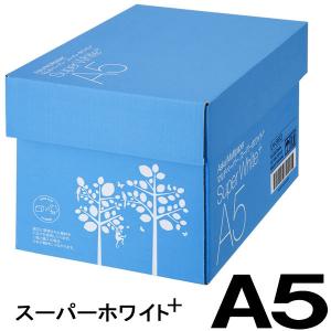 コピー用紙　マルチペーパー　スーパーホワイト+　A5 1箱（5000枚：500枚入×10冊）　高白色...