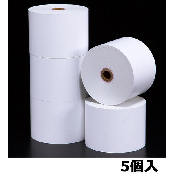 【感熱紙】レジロール　普通保存　幅58ｍｍ×外径80ｍｍ　1パック（5巻入）  オリジナル