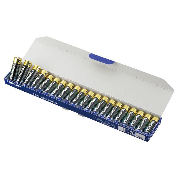 東芝 アルカリ乾電池　単3形　シュリンクなし紙箱包 LR6AN 20P（AS） 1セット（100本：...