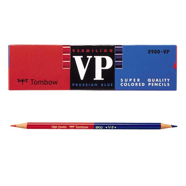 赤青鉛筆（朱藍）　8900-VP　1ダース（12本入）　トンボ鉛筆