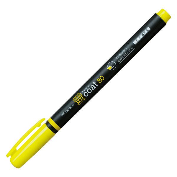 蛍光マーカー/蛍光ペン　蛍コート80　シングルタイプ　黄色　きいろ　5本　トンボ鉛筆