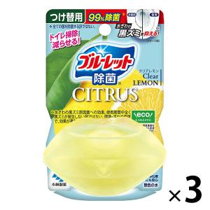 液体ブルーレット除菌シトラス つけ替用 クリアレモンの香り 67ml 1セット（3個）小林製薬
