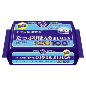 【おしりふき/流せる】たっぷり使える おしりふき 1パック(100枚入) アクティ 日本製紙クレシア