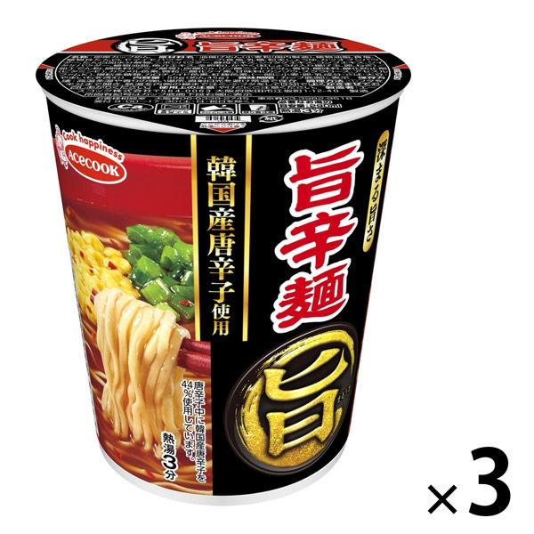 カップ麺 まる旨 旨辛麺 3個 エースコック