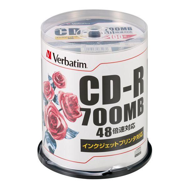 CD-R 700MB 4〜48倍速対応 SR80PP100 1パック（100枚入） バーベイタム