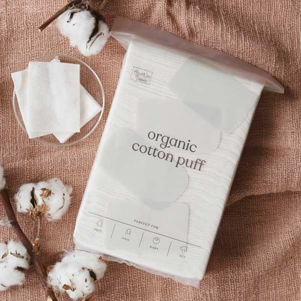 【アウトレット】【LOHACO限定】オーガニック コットン パフ 148枚入 大判 60×75mm ...