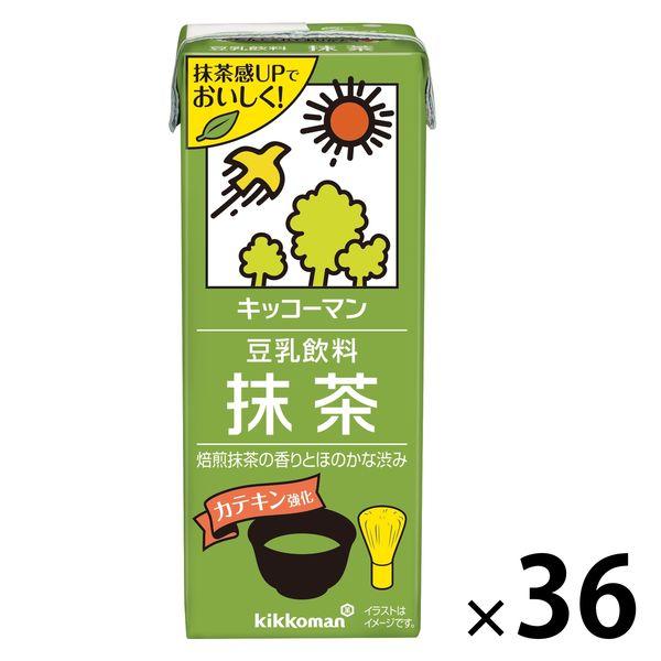 キッコーマン 豆乳飲料 抹茶 200ml 1セット（36本）