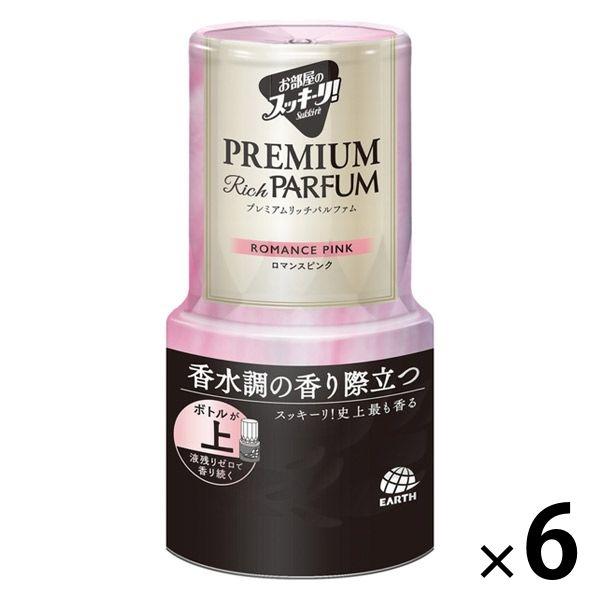 お部屋のスッキーリ 置き型 プレミアムリッチパルファム ロマンスピンク 400ml 6個 消臭剤 芳...