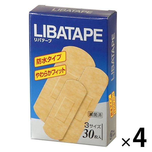 防水やわらかフィット　3サイズ　　4箱セット　リバテープ製薬