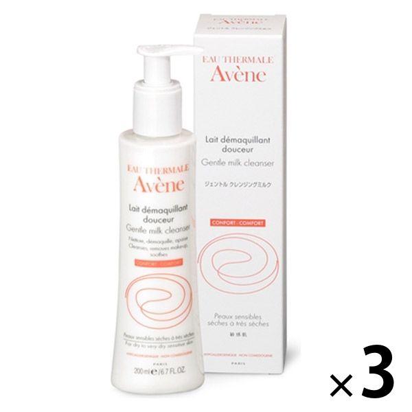 Avene（アベンヌ） ジェントル クレンジングミルク 200mL 〈メーク落とし 敏感肌用〉　3個