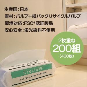 ハンドタオル 200組 クレシアEF ソフトタ...の詳細画像1