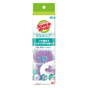 スリーエム(3M) スコッチブライト 取り替え式トイレクリーナー(重曹プラス) T-557-6RF GC (取り替え用スポンジ6個入)
