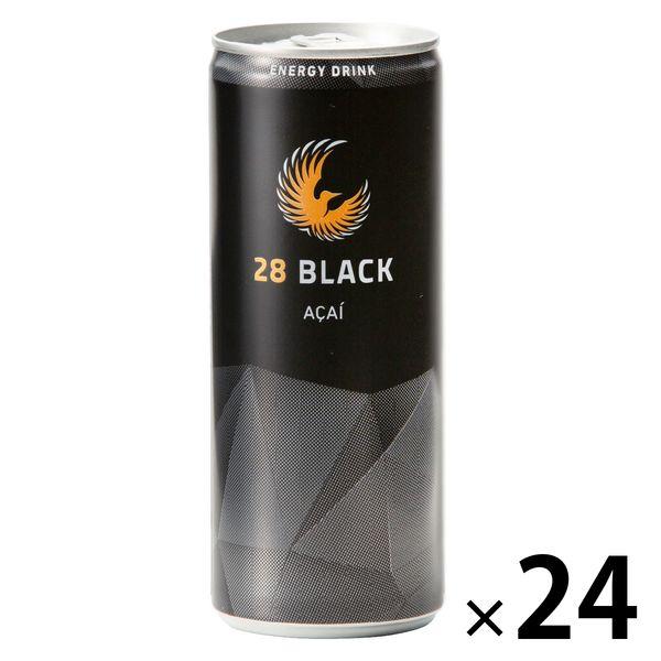 【エナジードリンク】サイレントエナジー 28 BLACK アサイー 250ml 1箱（24缶入）