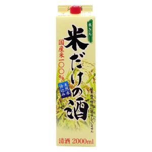 沁米酒 米だけの酒 パック 2L 1本　北関酒造 日本酒