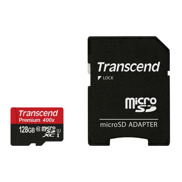 トランセンド128GB MicroSDXC Class10 TS128GUSDU1