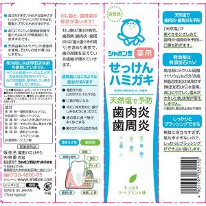 歯磨き粉 シャボン玉薬用せっけんハミガキ 80...の詳細画像2