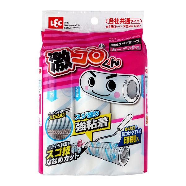 激落ち 激コロ スゴ技カット スジ強粘 70周 スペア 3P レック
