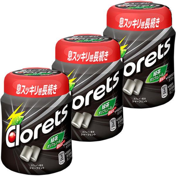 モンデリーズ　クロレッツXPシャープミントボトルＲ　強ミント味　3個　ガム