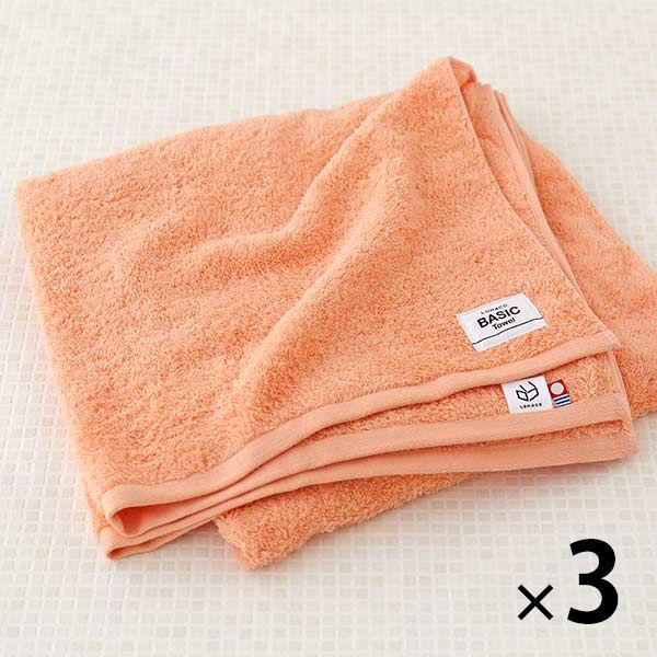 今治タオル バスタオル ロハコ限定 LOHACO Basic towel アプリコットオレンジ 約6...