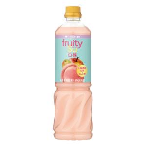 ミツカン 業務用 フルーティス りんご酢白桃 1000ml ６倍濃縮タイプ 大容量 飲むお酢 リンゴ酢 1本