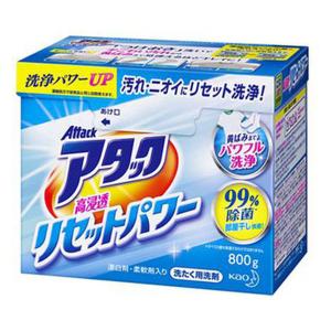 アタック 高浸透リセットパワー 本体 800g 1個 衣料用洗剤 粉末洗剤 粉  花王