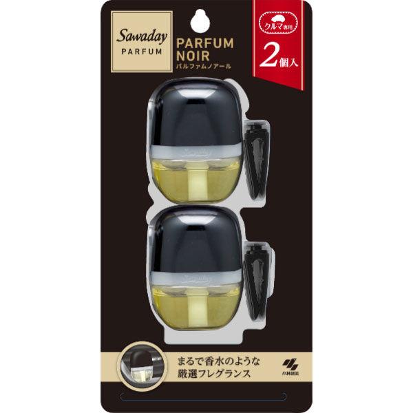 サワデー クルマ専用クリップ パルファムノアール 6ml 1パック（2個入）消臭剤 車 芳香剤 小林...