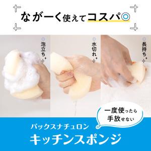 パックスナチュロン キッチンスポンジ 水切れが...の詳細画像4