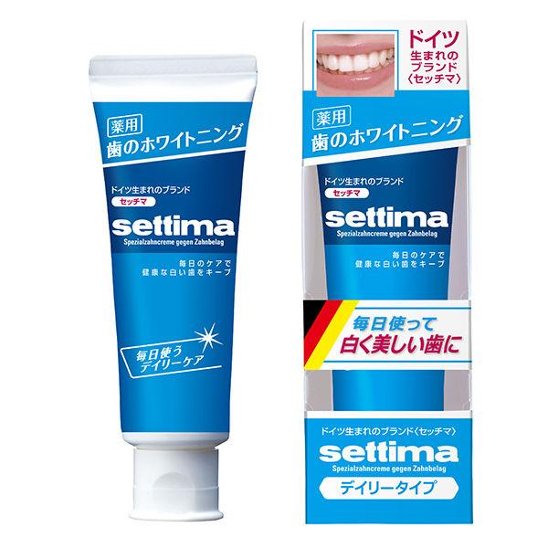歯磨き粉 ホワイトニング セッチマ はみがき デイリータイプ 80g 1セット（2本）サンスター s...