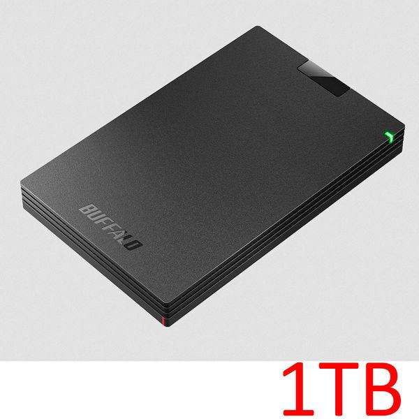バッファロー USB3.1（Gen.1）対応 ポータブルHDD1TB ブラック HD-PCG1.0U...