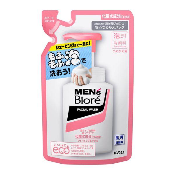 メンズビオレ 洗顔料 泡タイプ 肌ケアタイプ 詰め替え 130ml 1個 メンズ 男 花王