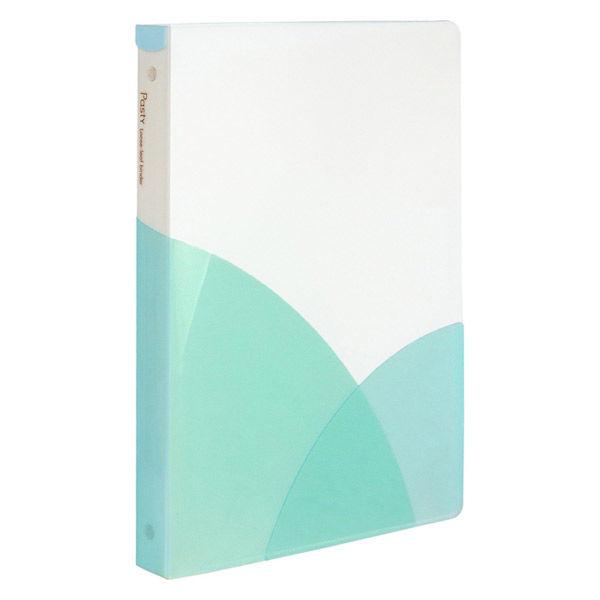 プラス　ルーズリーフバインダー　パスティ　ワイドB5　ソーダブルー　青　98814