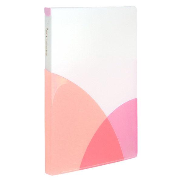 プラス　ルーズリーフバインダー　パスティ　スリムB5　ピーチピンク　98790