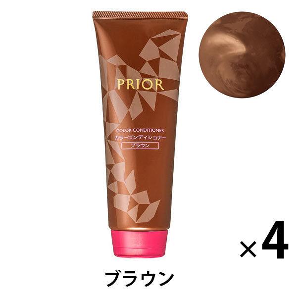 プリオール カラーコンディショナー N ブラウン 230g×4個　資生堂