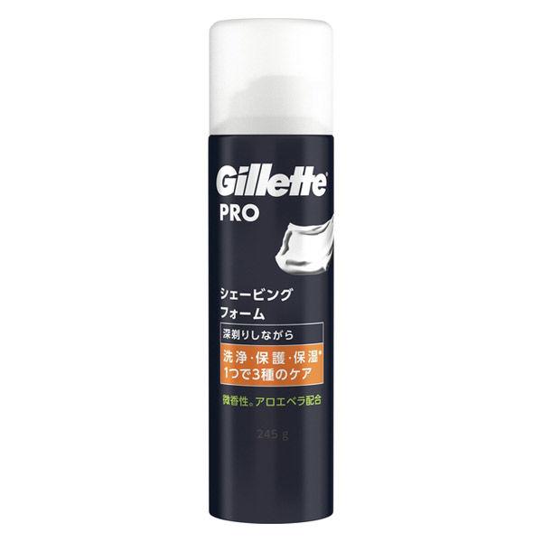 ジレット（Gillette）PRO シェービングフォーム 3種の肌ケア 洗浄・保護・保湿 245g ...