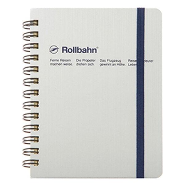 ロルバーン リングノート ポケット付メモメタリック M 5mm方眼 シルバー 500061704 デ...