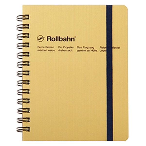 ロルバーン リングノート ポケット付メモメタリック M 5mm方眼 ゴールド 500061705 デ...