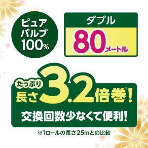 トイレットペーパー 8ロール ダブル 80m ...の詳細画像1