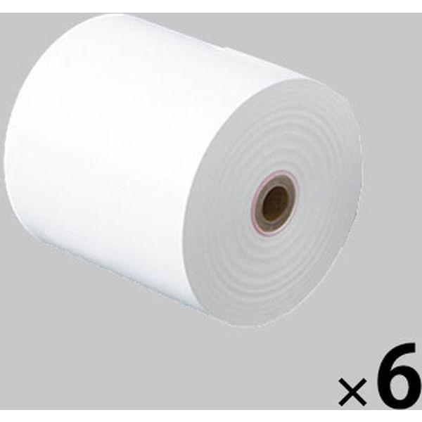 【感熱紙】レジロール 普通保存 幅80ｍｍ×外径80ｍｍ 1セット（3巻入×2パック）  オリジナル