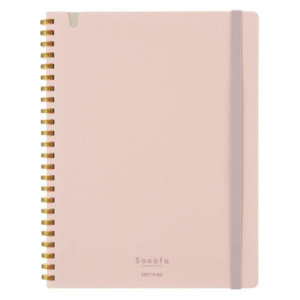 コクヨ ソフトリング スーファ A5変形 4mm方眼罫 80枚 ピンク ス-SV738S4-P