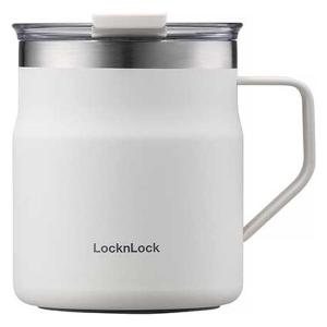 【アウトレット】ベストコ マグカップ 355ml 保温 保冷 蓋付き ホワイト ロック＆ロック LHC4218NWHT 1個