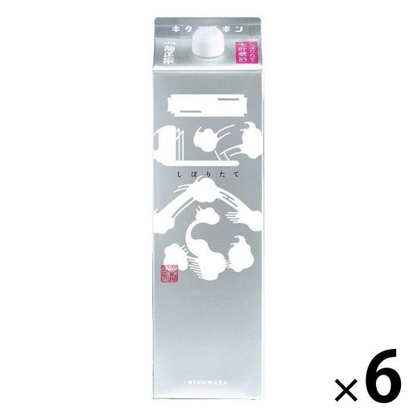 菊正宗酒造 しぼりたてギン パック 1.8L 1セット（1本×6） 日本酒