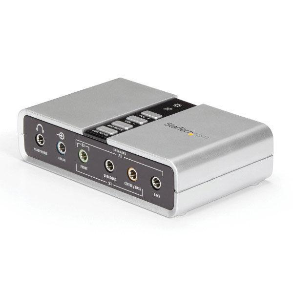 Startech.com 7.1ch対応USB接続外付けサウンドカード ICUSBAUDIO7D 1...