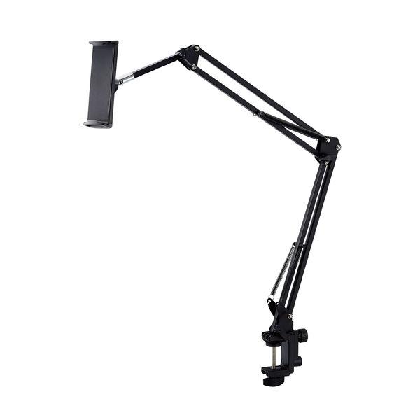 タブレット スマホスタンド 長さ86cm フレキシブルアーム 角度調節可 ブラック TB-DSZAR...