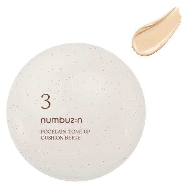 numbuzin（ナンバーズイン） 3番ノーファンデ陶器肌 トーンアップクッション