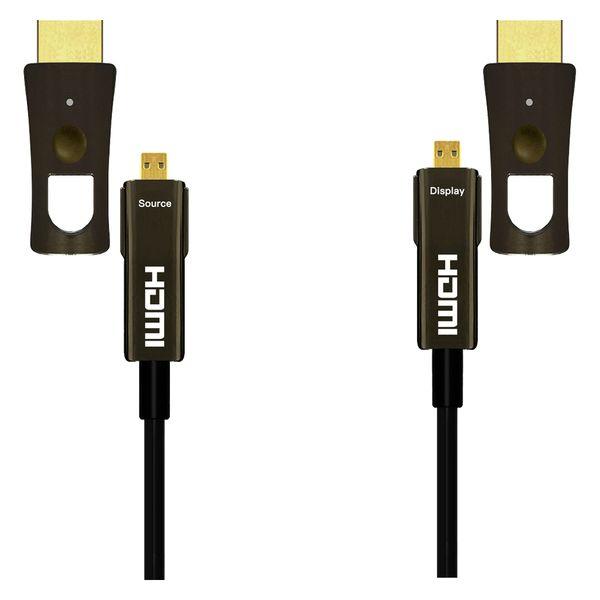 HDMIケーブル 10m 4K コネクタ脱着型 光ファイバー 極細 直径4.5mm VV-HDMI1...