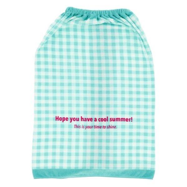 【アウトレット】丸眞 サンハート ミントチェック 80丈巻きタオル 1枚 プール 水遊び レジャー ...