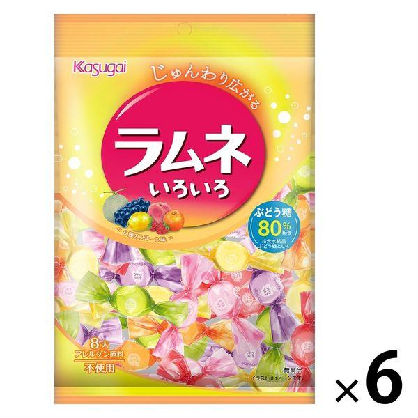 ラムネいろいろ 80g 1セット（1個×6） ラムネ タブレット キャンディー 春日井製菓